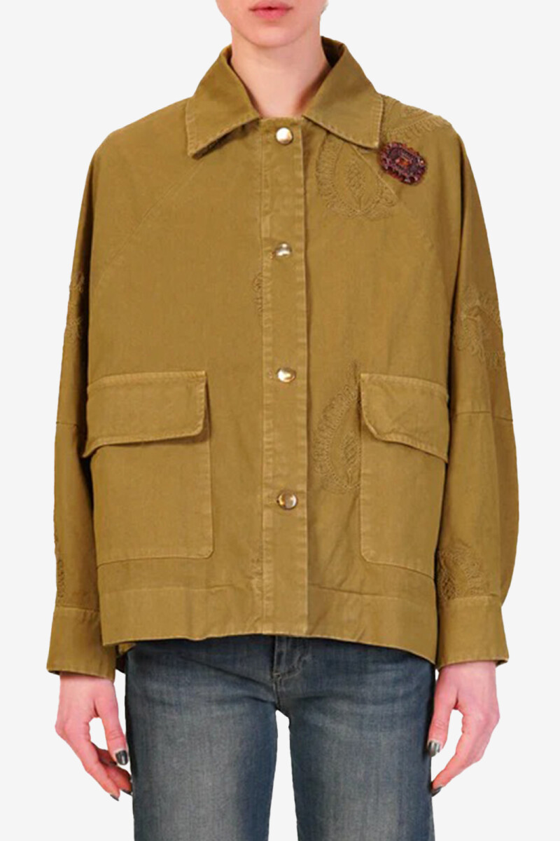 Chaqueta bordados Verde