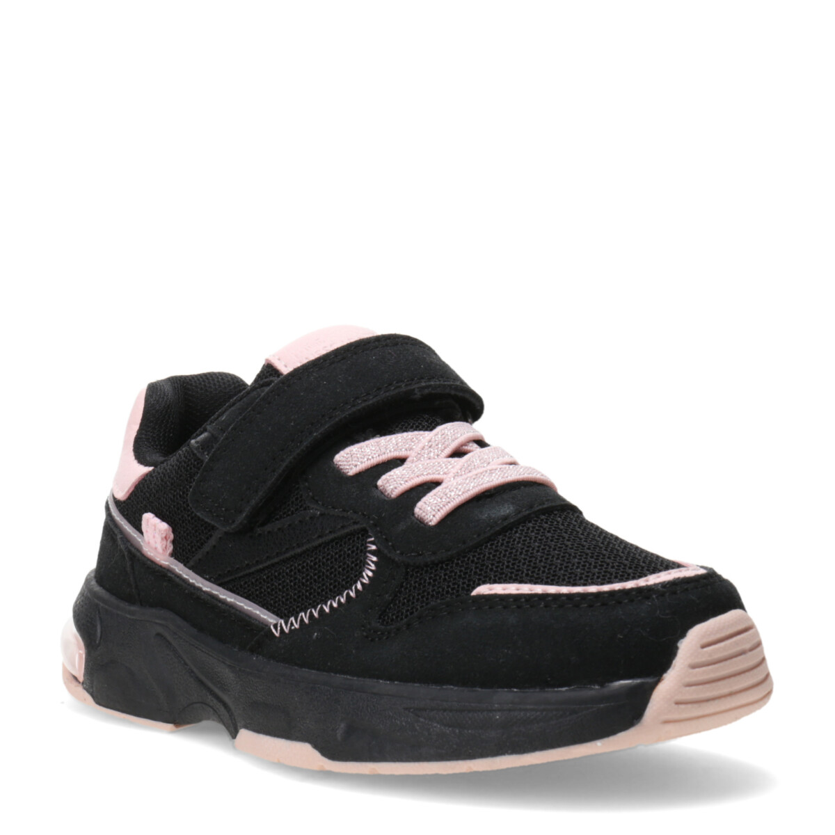 Deportivo CLOP con velcro MINI MissCarol - Black/Pink 