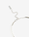 Collares Cortos Perlas Collar Corto Perlas Y Metal - Plateado Rodio