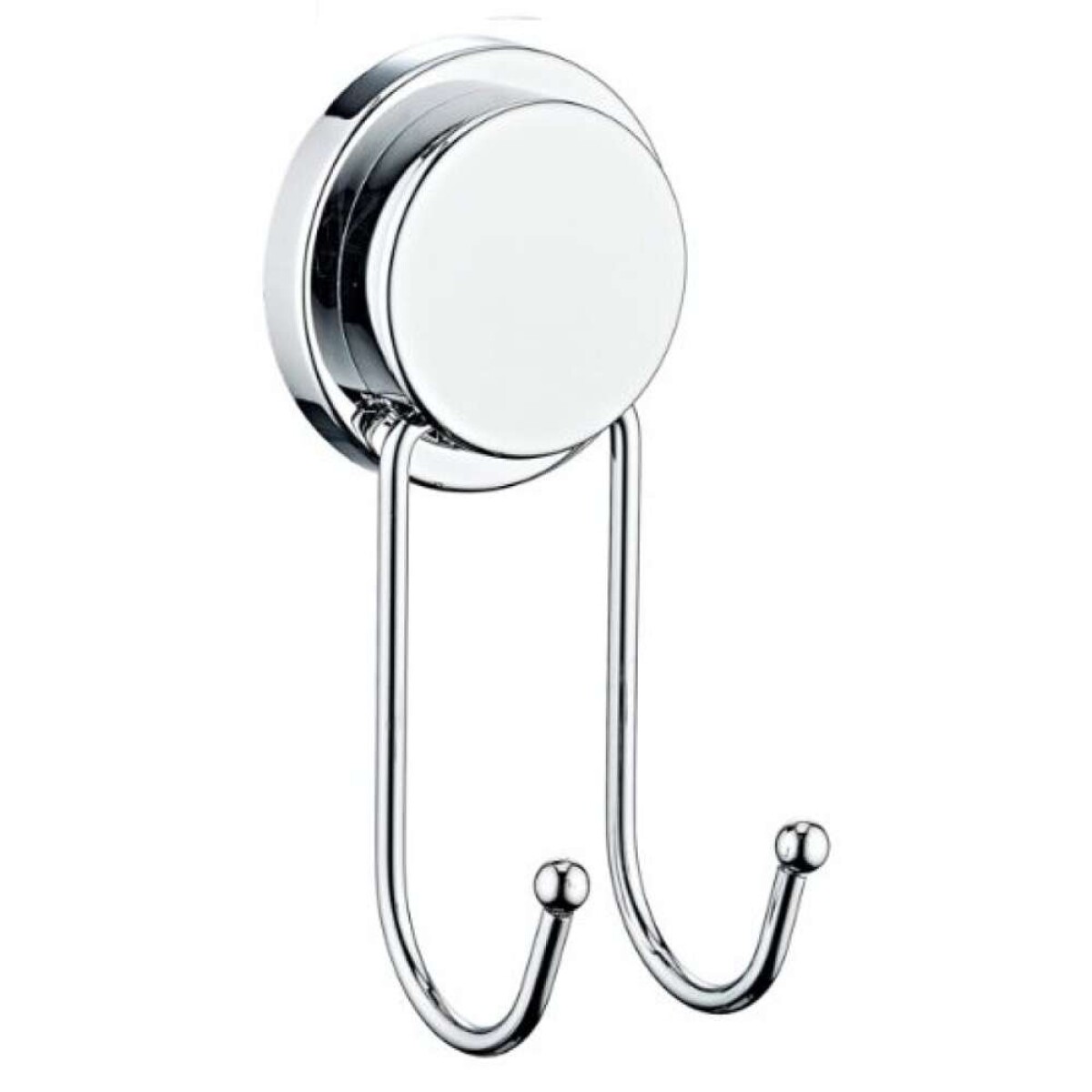 Perchero De Pared Doble Gancho Cromado 