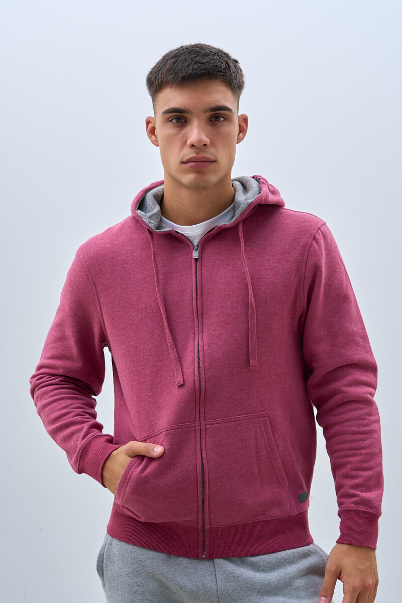 CAMPERA HALOGEN HCAMP1 DEPORTIVA LISO - BORDO 