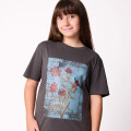 T-SHIRT FLOX TEEN DIXIE Gris Oscuro