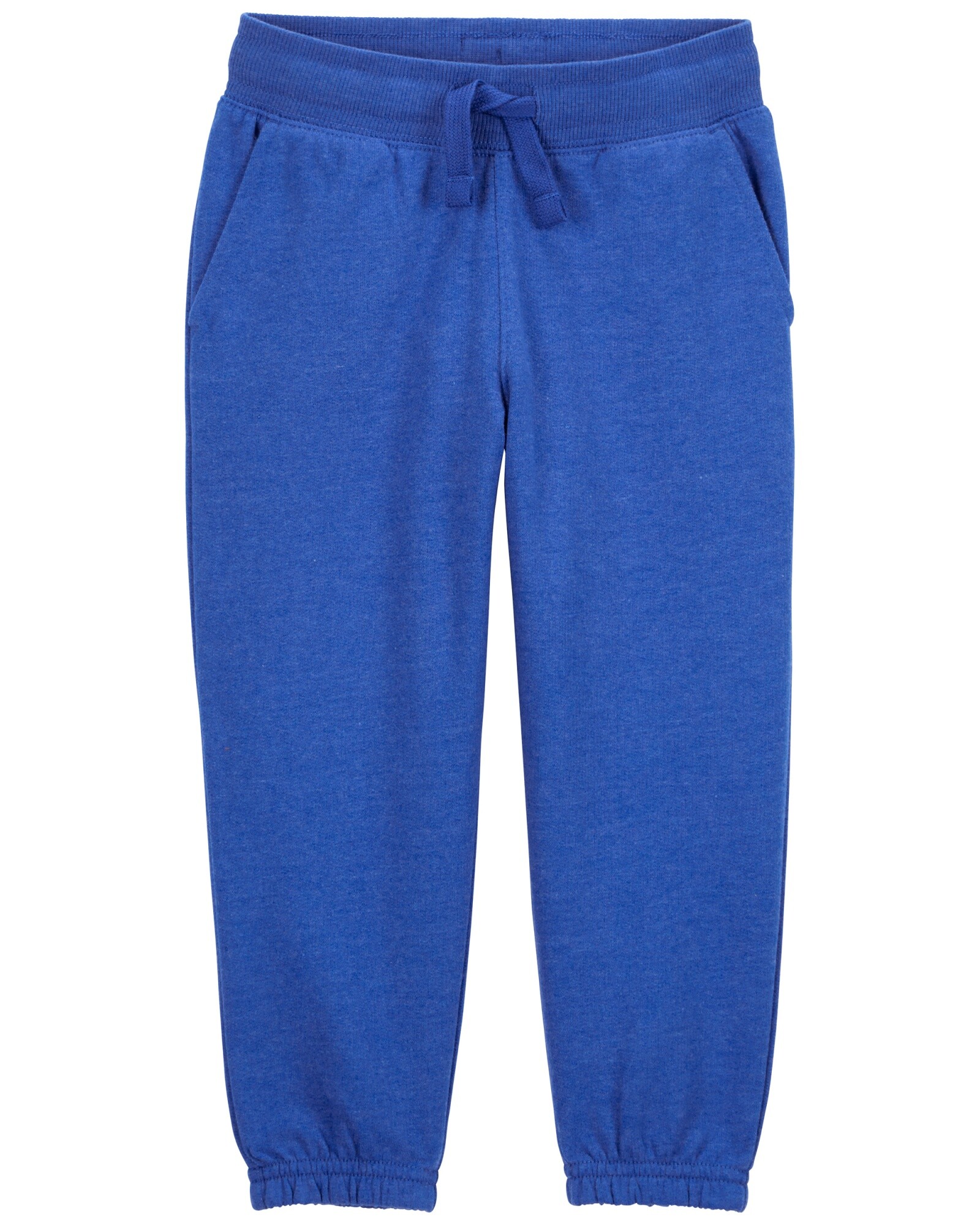 Pantalón deportivo de algodón, con logo, azul Sin color