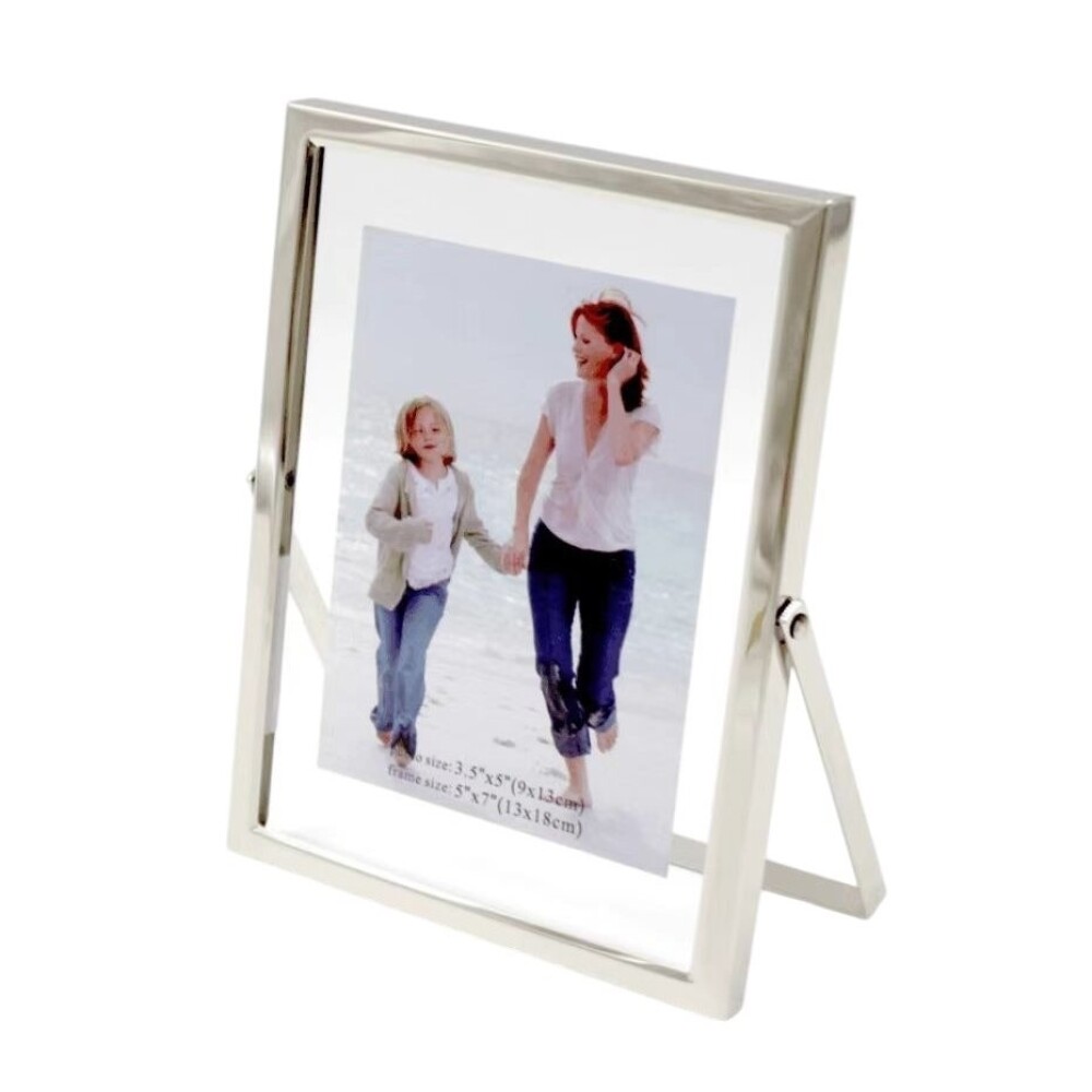 Portarretrato Vidrio/Metal Plateado 10 x 15 cm PORTARRETRATO VIDRIO/METAL GRUESO 10X15CM PLATEADO