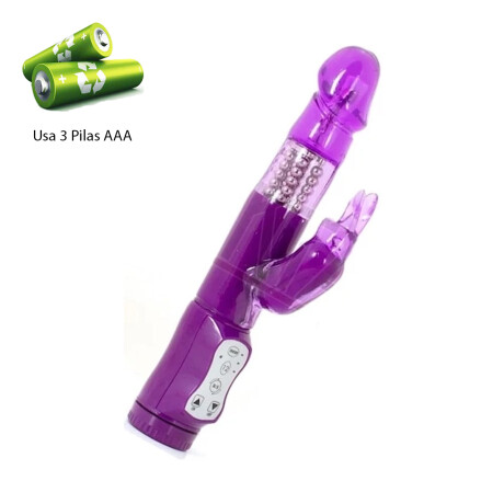 Vibrador Con Rotación Estimulador De Clítoris Rabbit Violeta