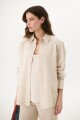 SOBRECAMISA LINO LAIA BEIGE