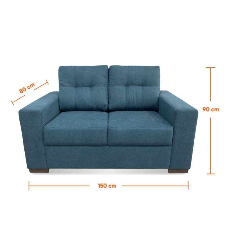 Sofa Montevideo Azul 1.50m