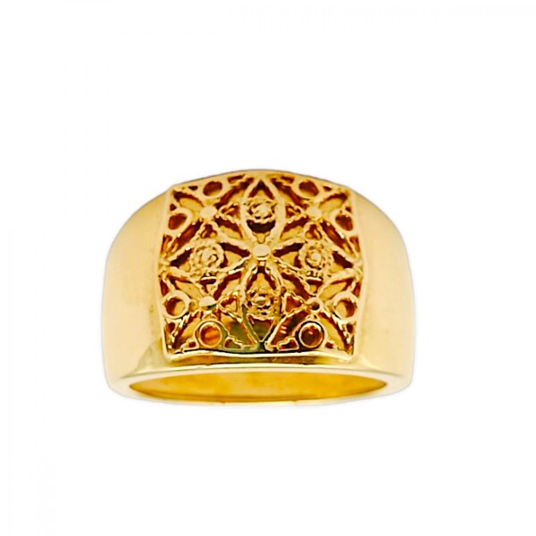Anillo Labrado-Oro 18k-Sin Piedra-AN9527 sinpiedra