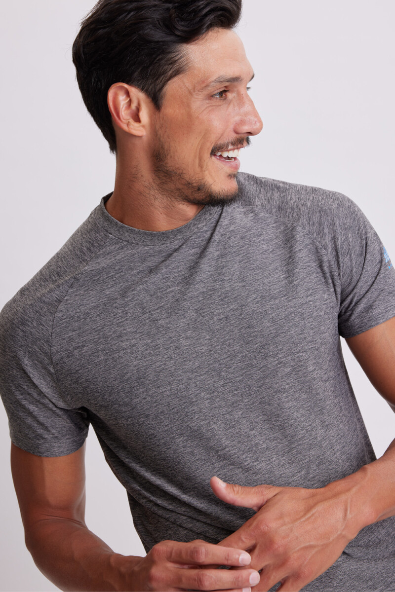 Remera manga corta Fitness Gris