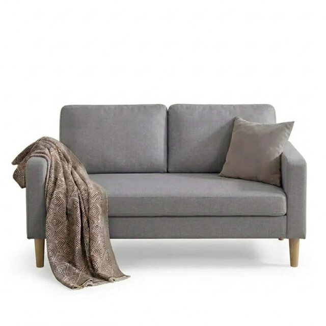SOFÁ SILLÓN 2 CUERPOS gris claro