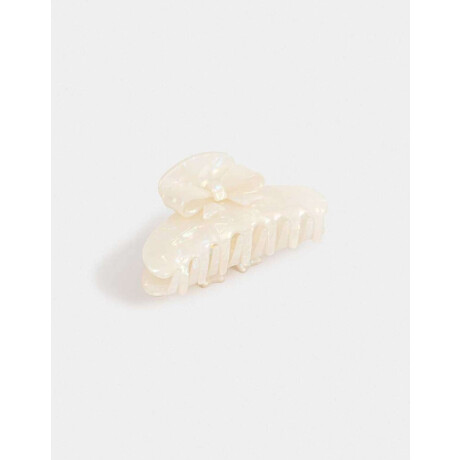 Broche Con Moño Blanco Crudo