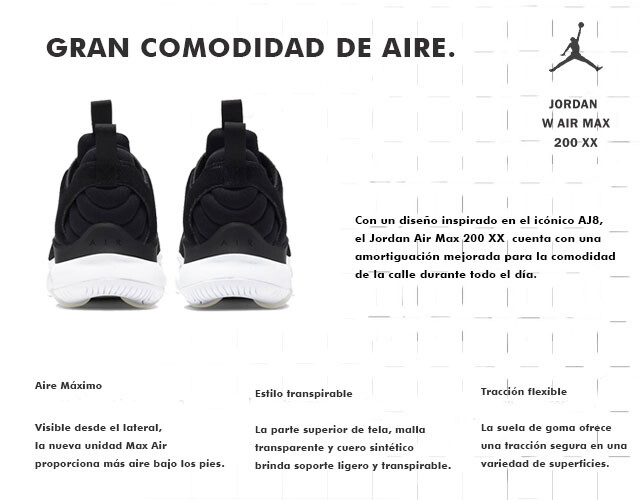 Jordan Air Max 200 - Black — Zooko