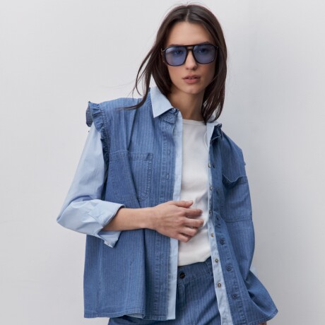 CAMISA NINNU Azul