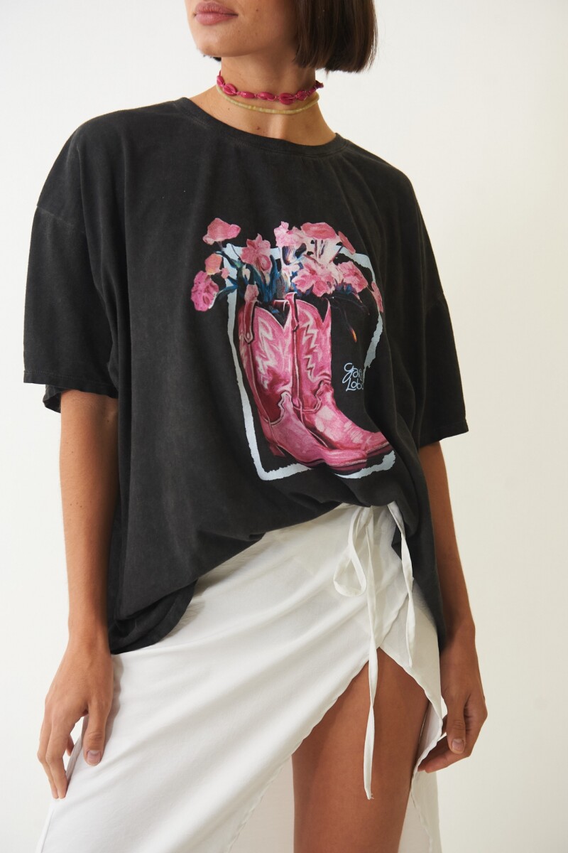Remera over Botafogo Negro
