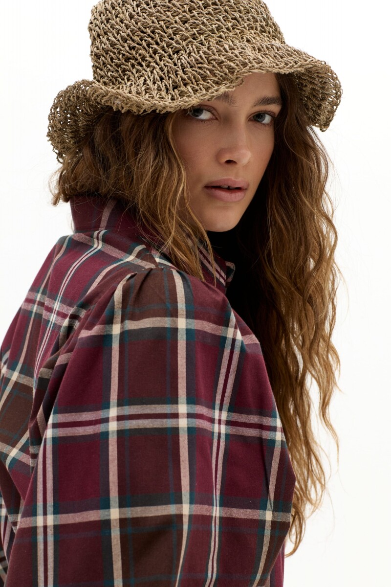 Camisa Claire en Twill de Algodón Jasper Checks