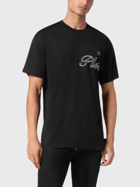 PHILIPP PLEIN - camiseta negra cuello redondo manga corta 0