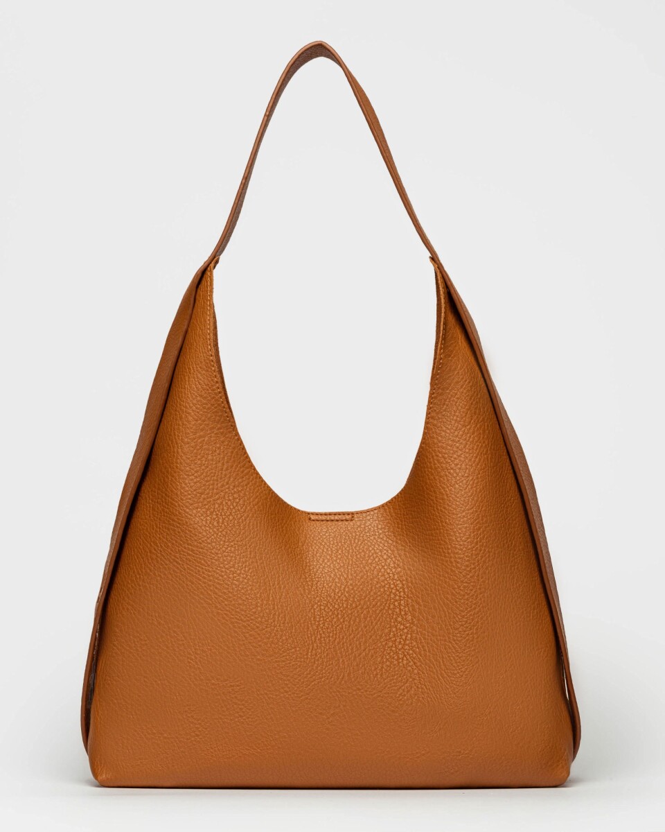 Bolso Heather en efecto cuero graneado - Cuoio 