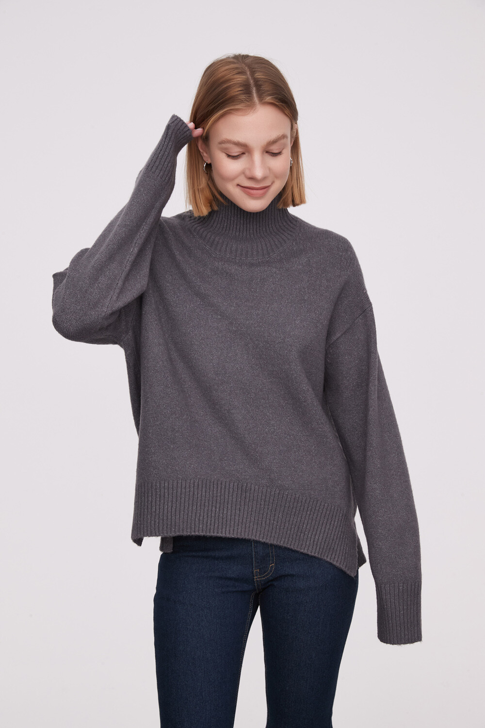 Sweater Koali Gris Melange Oscuro