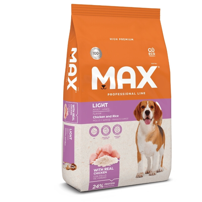 Max Professional Line Adultos Light Pollo & Arroz 15 kgs