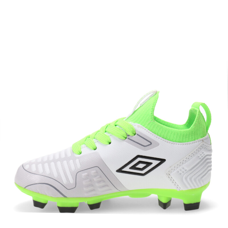 Championes Infantiles Umbro Flash HG Blanco - Verde