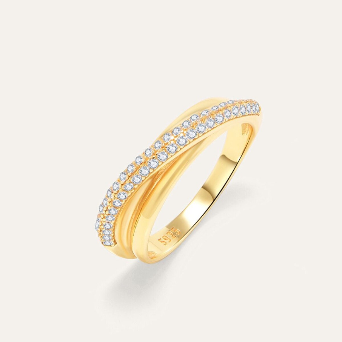 Anillo Layla - Plata y Baño de Oro 