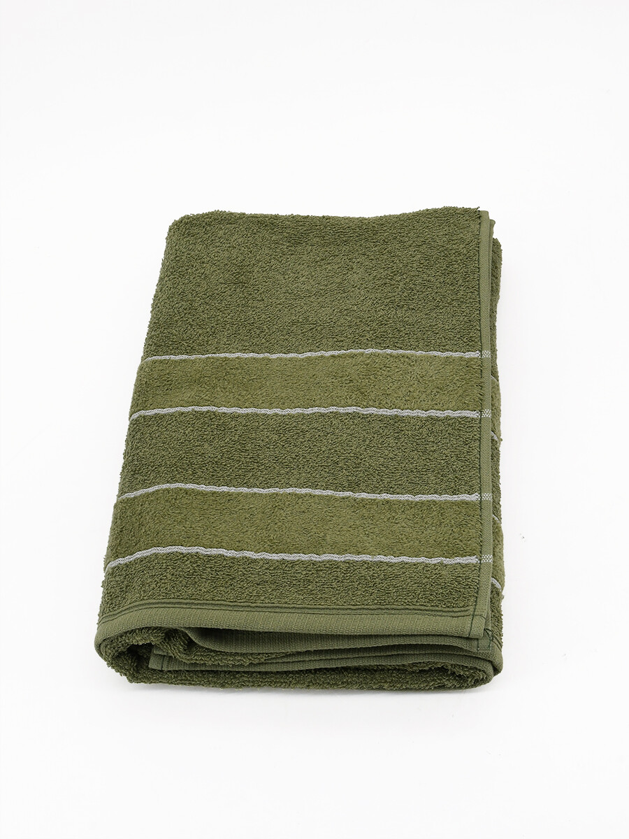 TOALLA DE BAÑO VELVET - VERDE MUSGO 
