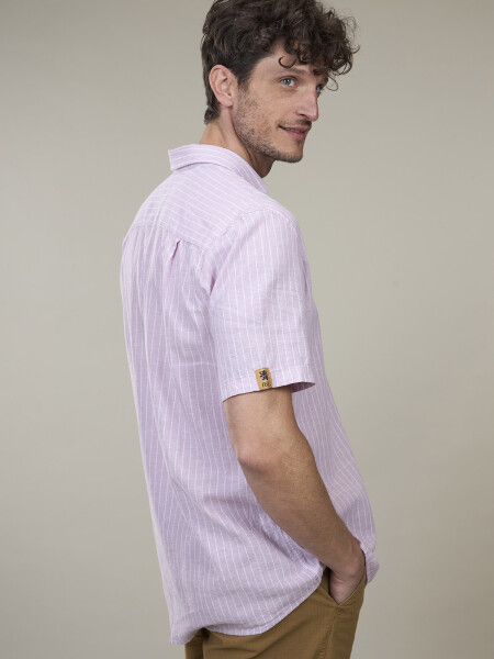 SHIRT ALYA 4.0 RAYAS ROSA BLANCO