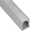 PERFIL ALUMINIO 9X8MM PARA LED 2.5 MTS LINEA PERFILES 000