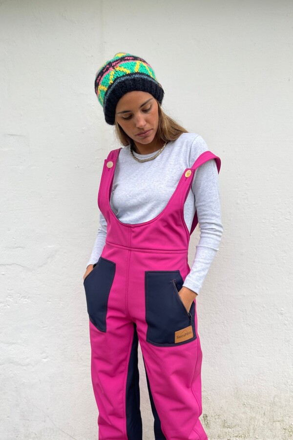 Ski Jumper Fucsia Con Azul