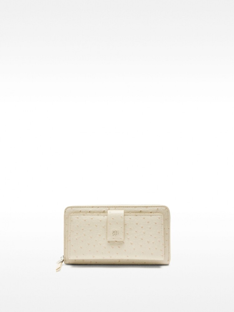 Cartera Con Grabado Animal taupe