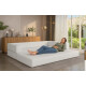Sillón Sofá Cama Modular 3 Cuerpos Mover Compactado En Caja Beige