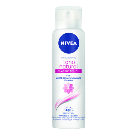 NIVEA DESODORANTE EN AEROSOL WOMEN TONO NATURAL CLASSIC TOUCH 150ml NIVEA DESODORANTE EN AEROSOL WOMEN TONO NATURAL CLASSIC TOUCH 150ml