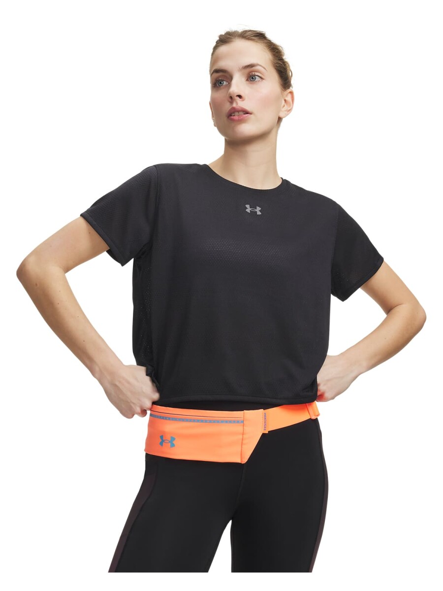 Remera UA Velociti Shortsleeve Mujer 6009540-001 - Negro 