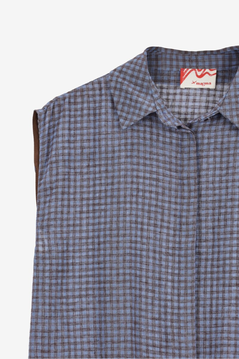 CAMISA VICHY Marron