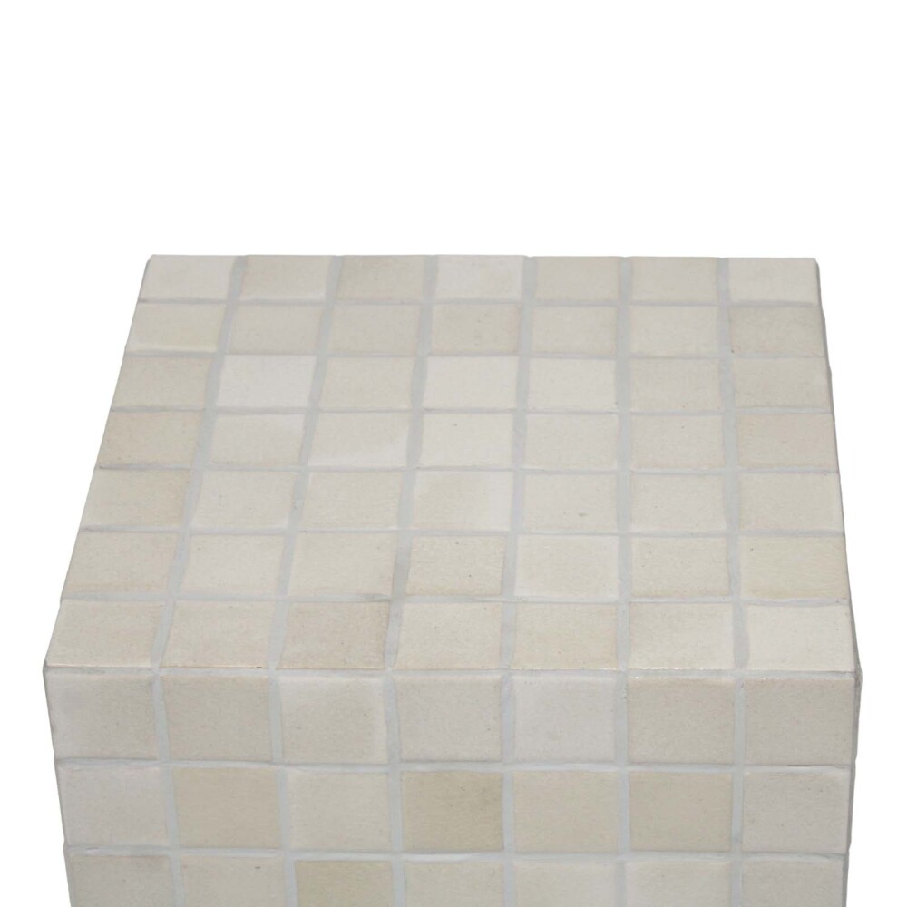 MESA LATERAL CERAMICA NATURAL-BEIGE OIA BEIGE