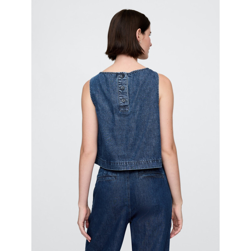 SL SHELL TANK - MED BAXTER MEDIUM WASH