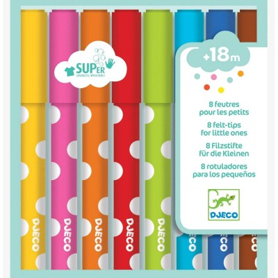 Marcadores 8 colores Djeco Marcadores 8 colores Djeco
