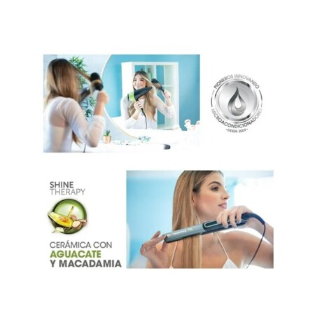 Kit Secador de Pelo Remington Shine Therapy y Planchita 001