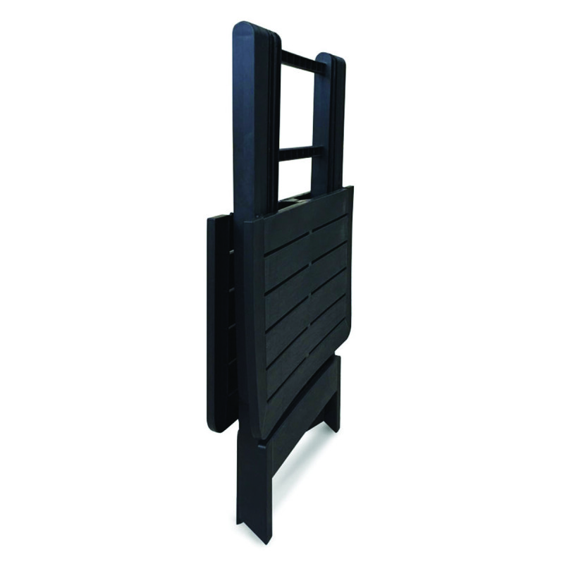 Mesa plegable de jardín resistente NEGRO