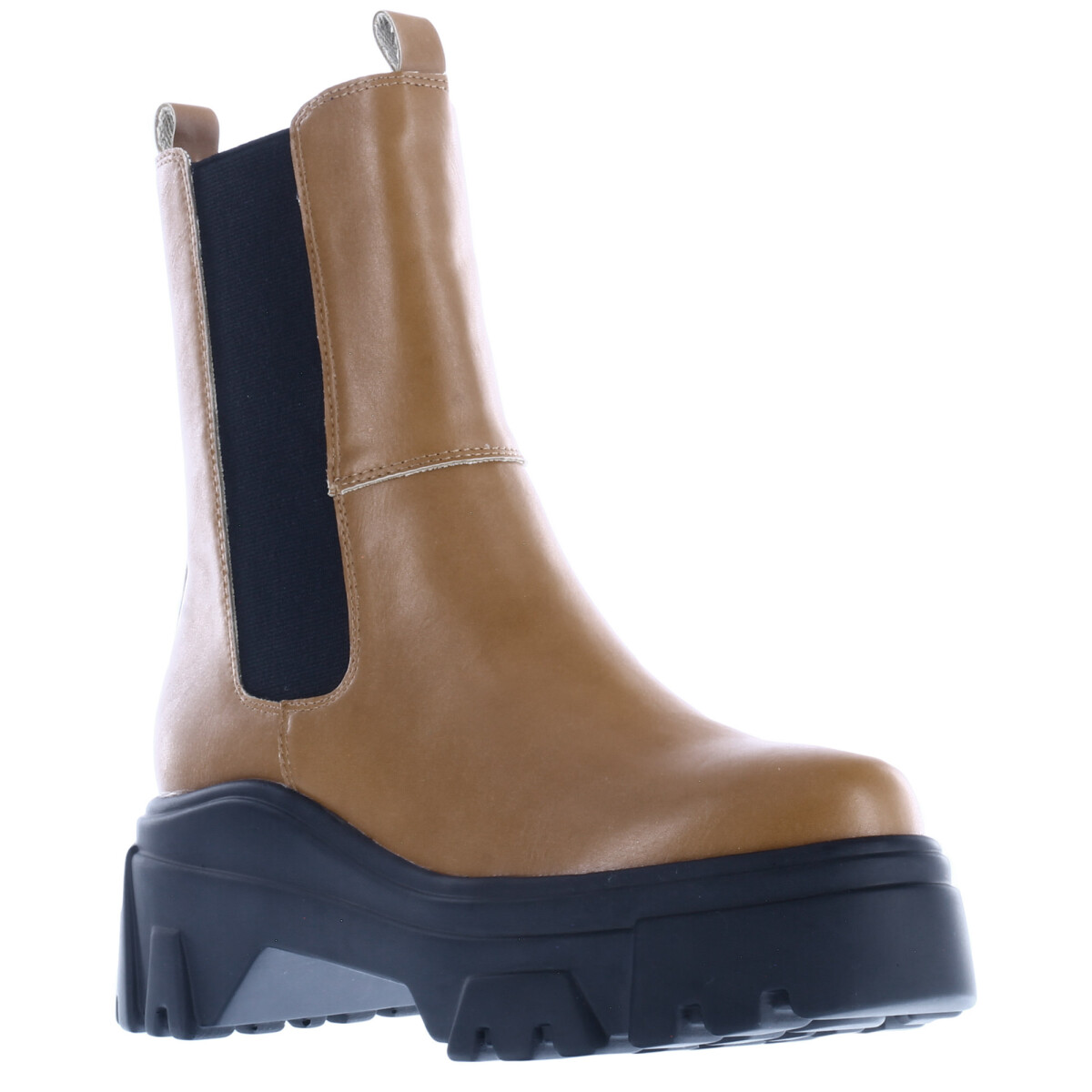 Bota de Mujer Miss Carol TELMA caña media con elastico en laterales - Tan 