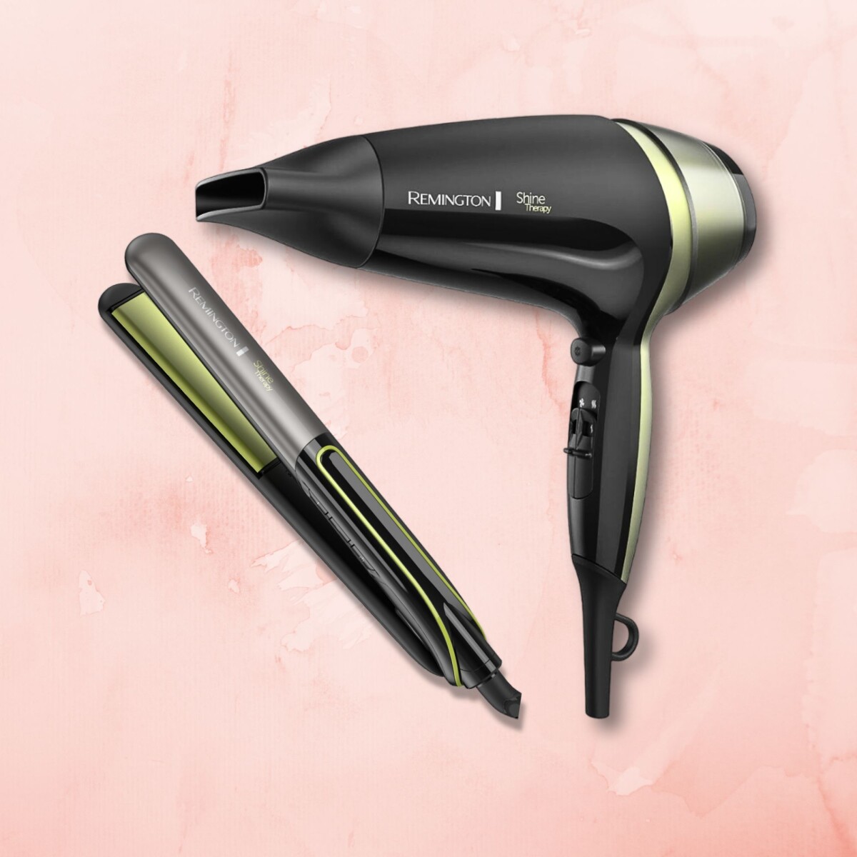 Kit 2 Alisador y Secador Remington Shine Therapy 
