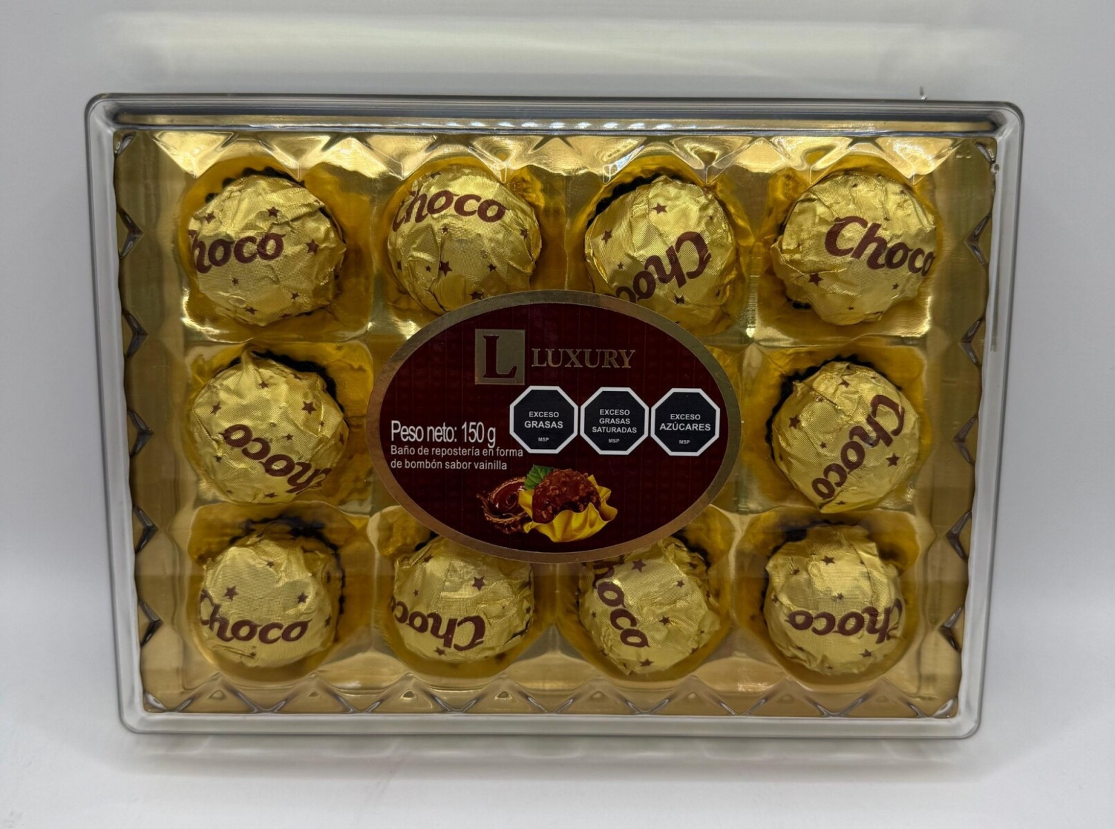 Bombonera Luxury rectangular 150g (12u) 