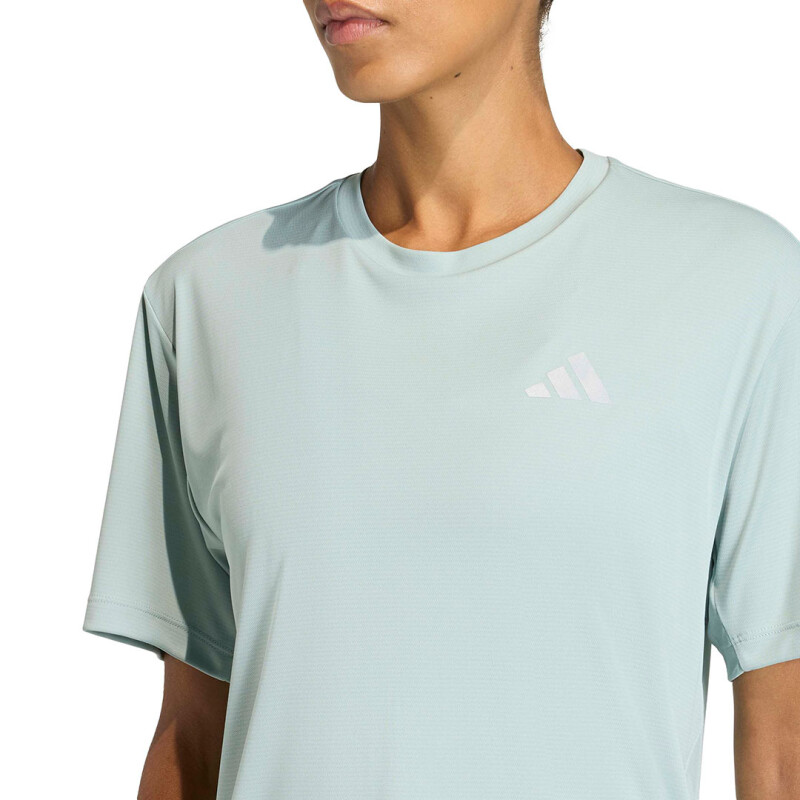 Remera de Mujer Adidas Run Ess Tee W Verde Claro