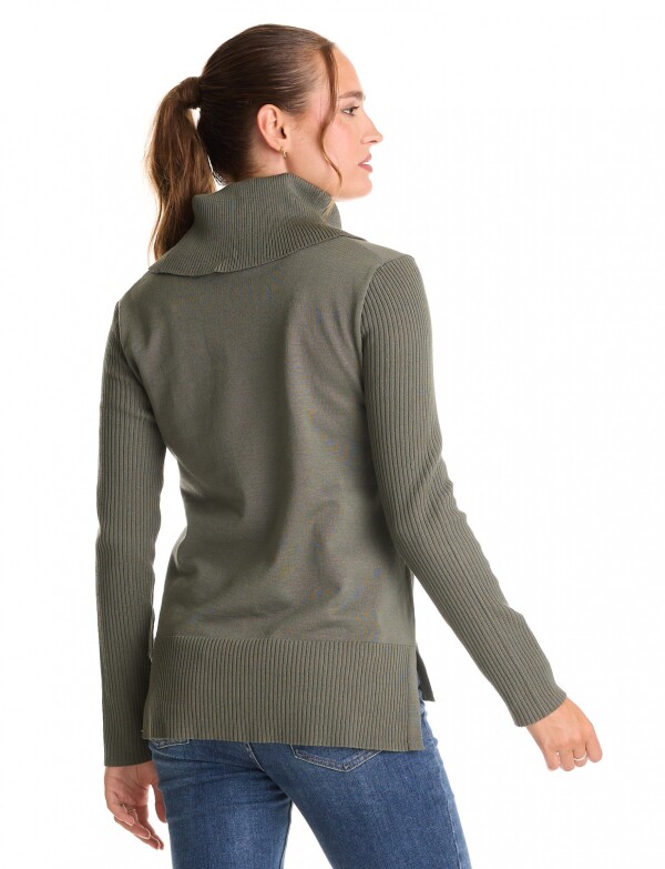 Buzo Cuello Volcado VERDE