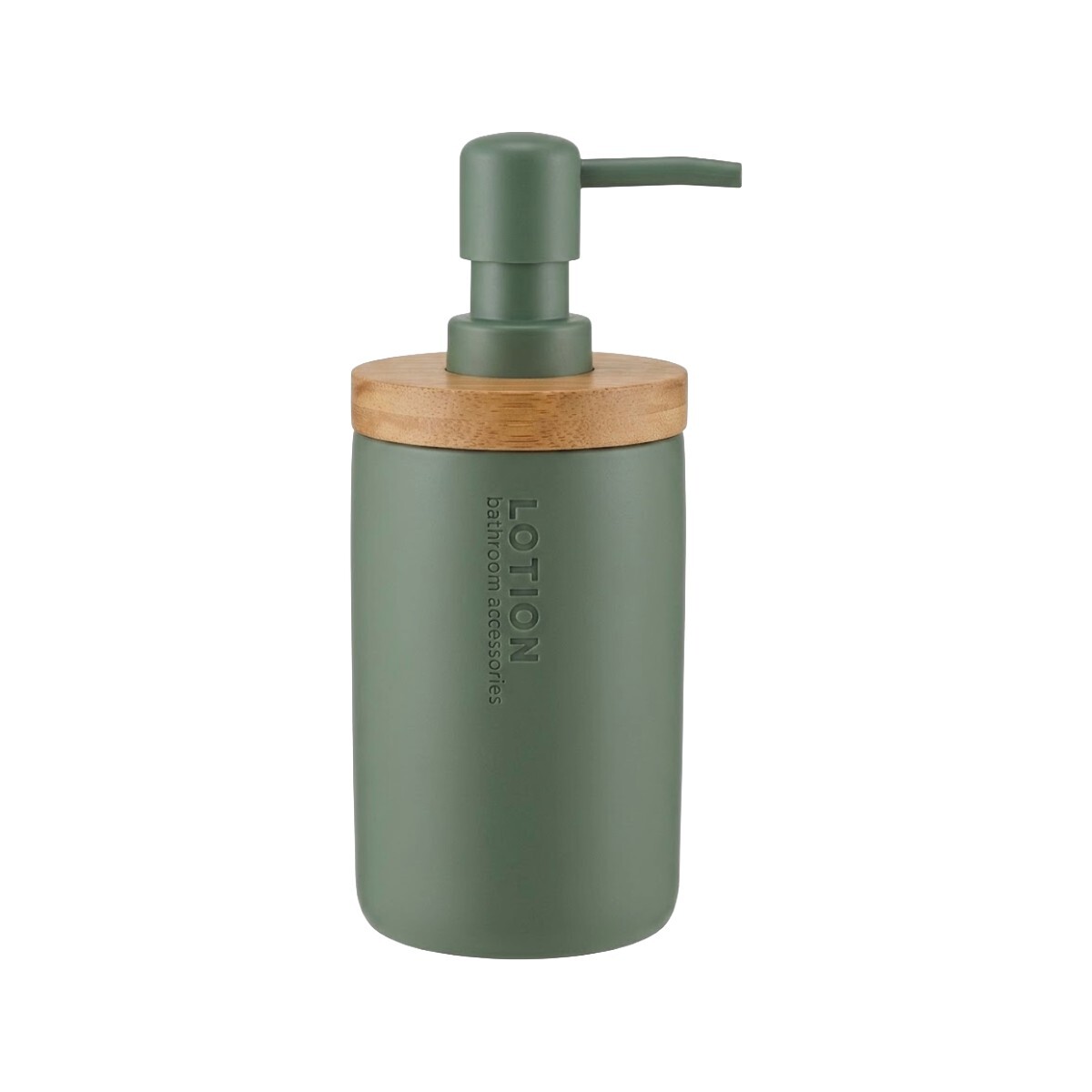 DISPENSADOR VERDE/BAMBU 280ML P/JABON 