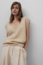 CHALECO PUNTO Camel