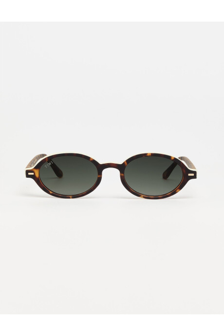 Tiwi Bell - 13 Shiny Cognac With Green Gradient Lenses