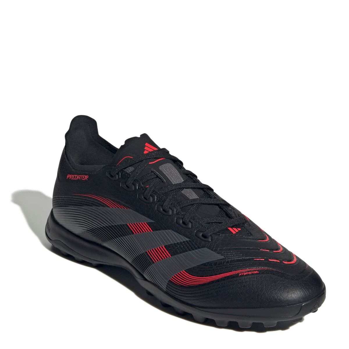 Championes de Fútbol 5 Hombre Adidas Predator League Turf - Negro - Gris - Rojo 