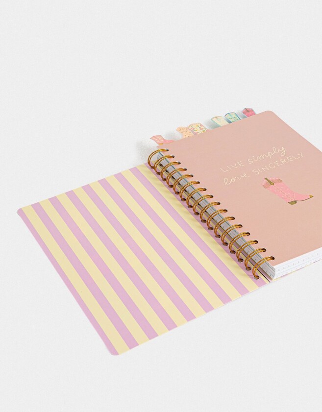 Anotadores Cuadernos y Memos Estampados Cuaderno A5 Con Separadores - Combinacion Multicolor