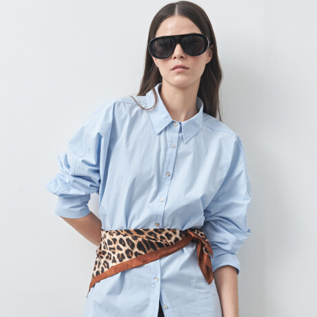 CAMISA CHRISTA Celeste